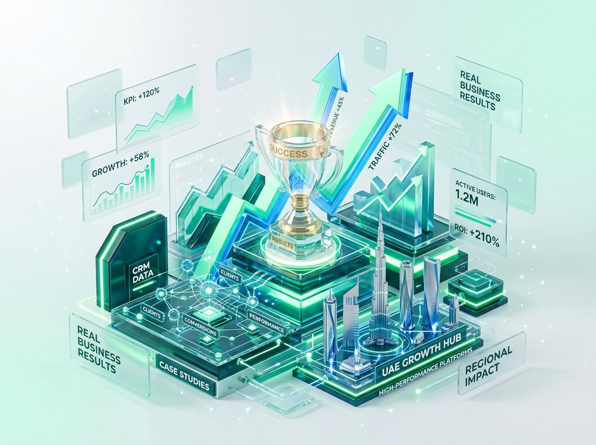 GrowthSpell UAE Case Studies & Client Results 3D Visualization